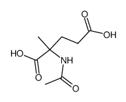 Glutamic acid,N-acetyl-2-methyl- Structure