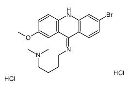 N-(6-bromo-2-methoxyacridin-9-yl)-N',N'-dimethylbutane-1,4-diamine,dihydrochloride结构式