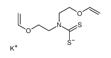 potassium,N,N-bis(2-ethenoxyethyl)carbamodithioate Structure