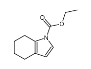 Ethyl 4,5,6,7-tetrahydroindole-1-carboxylate结构式