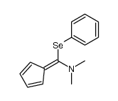 1-(cyclopenta-2,4-dien-1-ylidene)-N,N-dimethyl-1-(phenylselanyl)methanamine结构式