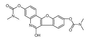 [9-(dimethylcarbamoyloxy)-6-oxo-5H-[1]benzofuro[3,2-c]quinolin-3-yl] N,N-dimethylcarbamate结构式