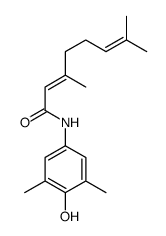 N-(4-hydroxy-3,5-dimethylphenyl)-3,7-dimethylocta-2,6-dienamide结构式