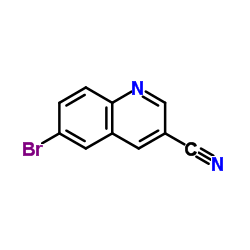 6-溴喹啉-3-甲腈结构式