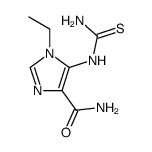 1-ethyl-5-((thiocarbamoyl)amino)-1H-imidazole-4-carboxamide结构式