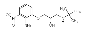 (S)-1-(2-Amino-3-nitrophenoxy)-3-tert-butylamino-propan-2-ol结构式