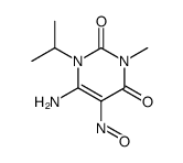 6-amino-1-isopropyl-3-methyl-5-nitrosopyrimidine-2,4(1H,3H)-dione结构式