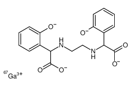 gallium(68)-ethylenediamine-N,N'-bis(2-hydroxyphenylacetic acid) structure