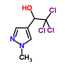 2,2,2-Trichloro-1-(1-methyl-1H-pyrazol-4-yl)ethanol Structure