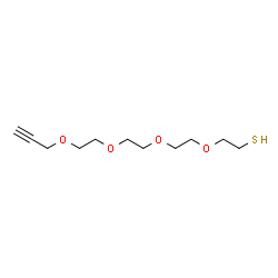 Propargyl-PEG4-thiol结构式