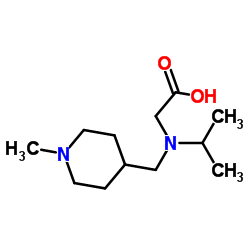 N-Isopropyl-N-[(1-methyl-4-piperidinyl)methyl]glycine Structure