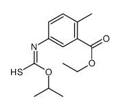 ethyl 2-methyl-5-(propan-2-yloxycarbothioylamino)benzoate结构式