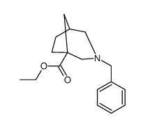 3-Benzyl-3-aza-bicyclo[3.2.1]octane-1-carboxylicacidethylester Structure