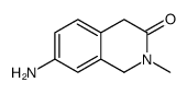 7-氨基-2-甲基-1,4-二氢异喹啉-3(2H)-酮结构式