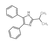 1H-Imidazole,2-(1-methylethyl)-4,5-diphenyl- Structure