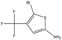 5-Bromo-4-trifluoromethyl-thiophen-2-ylamine Structure