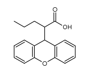 rac-2-(9H-xanthen-9-yl)pentanoic acid结构式