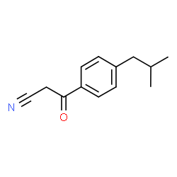 BENZENEPROPANENITRILE, 4-(2-METHYLPROPYL)-B-OXO-结构式