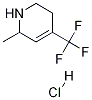 6-Methyl-4-(trifluoroMethyl)-1,2,3,6-tetrahydropyridine (Hydrochloride)结构式