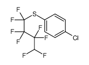 1-chloro-4-(1,1,2,2,3,3,4,4-octafluorobutylsulfanyl)benzene Structure