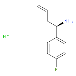 (R)-1-(4-Fluorophenyl)but-3-en-1-amine hydrochloride structure