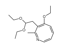 1-aza-2-methyl-3-(2-ethanal diethylacetal)-4-ethoxycycloocta-1,3,5,7-tetraene Structure