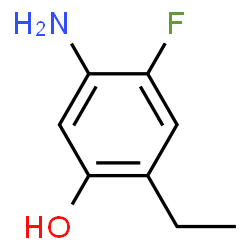Phenol, 5-amino-2-ethyl-4-fluoro- (9CI)结构式