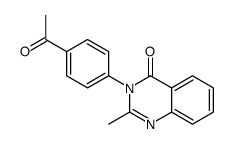 3-(4-acetylphenyl)-2-methylquinazolin-4-one结构式