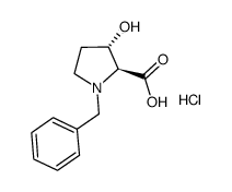 (2S,3S)-1-Benzyl-3-Hydroxypyrrolidine-2-Carboxylic Acid Hydrochloride结构式