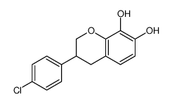 3-(4-chlorophenyl)-3,4-dihydro-2H-chromene-7,8-diol结构式