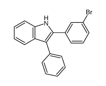 2-(3'-bromophenyl)-3-phenylindole Structure