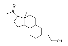 1-(7-(2-hydroxyethyl)dodecahydro-3a-methyl-1H-benz(e)inden-3-yl)ethanone structure