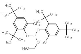 bis(2,4-ditert-butyl-6-methylphenyl) ethyl phosphite结构式