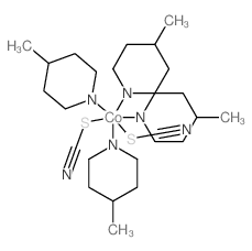 Cobalt,tetrakis(4-methylpyridine)bis(thiocyanato-kS)-结构式