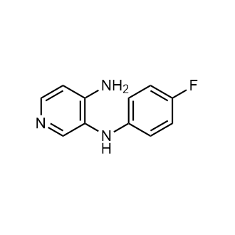 N3-(4-氟苯基)吡啶-3,4-二胺结构式