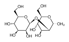 O-β-D-mannopyranosyl-(1->2)-D-mannopyranose结构式
