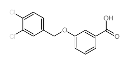 3-[(3,4-Dichlorobenzyl)oxy]benzoic acid Structure