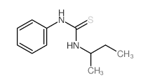 Thiourea,N-(1-methylpropyl)-N'-phenyl- structure