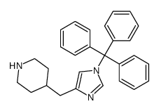 4-[(1-tritylimidazol-4-yl)methyl]piperidine Structure