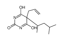 5-(4-methylpentan-2-yl)-5-prop-2-enyl-1,3-diazinane-2,4,6-trione Structure