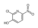 2-chloro-6-nitro-pyridin-3-ol结构式