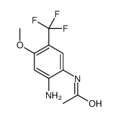 N-(2-amino-4-methoxy-5-(trifluoromethyl)phenyl)acetamide结构式