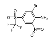 2-Bromo-6-nitro-4-[(trifluoromethyl)sulfonyl]aniline Structure