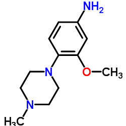 3-甲氧基-4-(4-甲基哌嗪-1-基)苯胺结构式