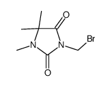 3-(bromomethyl)-1,5,5-trimethylimidazolidine-2,4-dione结构式