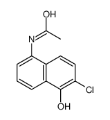 N-(6-chloro-5-hydroxynaphthalen-1-yl)acetamide结构式