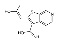 Thieno[2,3-c]pyridine-3-carboxamide, 2-(acetylamino)- (9CI) Structure