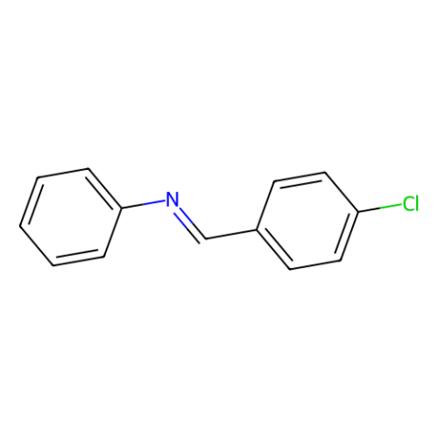 (E)-N-(4-CHLOROBENZYLIDENE)ANILINE Structure
