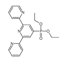 2,2':6',2''-三联吡啶-4'-膦酸二乙酯结构式