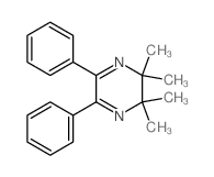 Pyrazine,2,3-dihydro-2,2,3,3-tetramethyl-5,6-diphenyl- structure